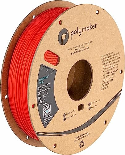 Image of Polymaker PolyMax Tough PLA 3D Printer Filament - 1.75mm - 750G Red