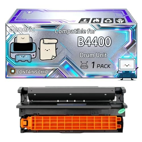 Image of B4400 Drum Unit Compatible for Okidata OKI B4400 B4600 Printers, With Chip, 15000 Pages, Vibrant Colours (1 Pack Black)