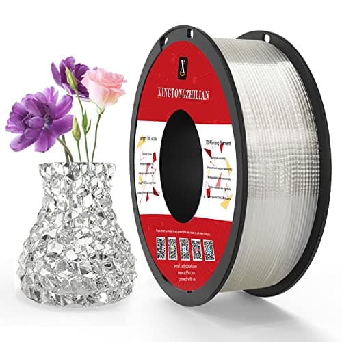 Image of PETG+ Filament 1.75mm, PETG+ 3D Printer Filament, Dimensional Accuracy +/- 0.02mm,3D Printing Filament for 3D Printers, 1Kg/ 1Spool Transparent