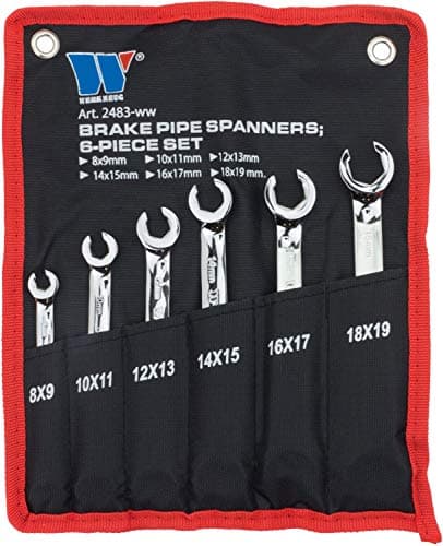 Image of WELZH Brake Pipe Spanners; 6-Piece Set