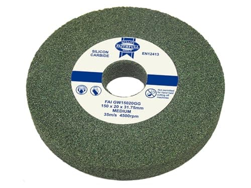 Image of Faithfull FAIGW15016GG Bench Grinding Wheel Green Silicon Carbide 150mm x 16mm