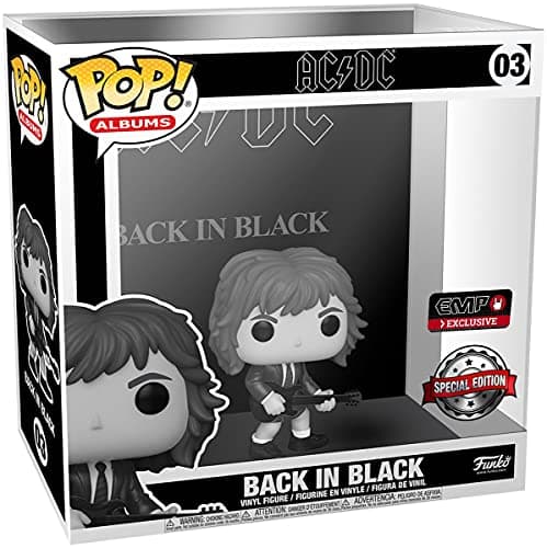 Image of Funko Pop! Albums: AC/DC - Back In Black - Black & White - Music - Collectable Vinyl Figure - Gift Idea - Official Merchandise - Toys for Kids & Adults - Music Fans - Model Figure for Collectors