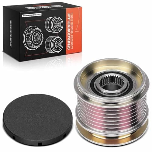 Image of Frankberg Alternator Freewheel Clutch Pulley with 7 grooves Petrol Compatible with C-Class W203 C180 C200 C200 C230 Replace# 2711541502,2711550215