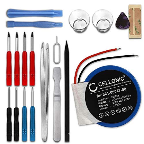 Image of CELLONIC 1x Battery for Smartwatch & Fitnessarmband Compatible with Garmin Approach S2, Forerunner 110, Forerunner 210, 361-00047-00 - (200mAh, 3.7V) + Tool-kit