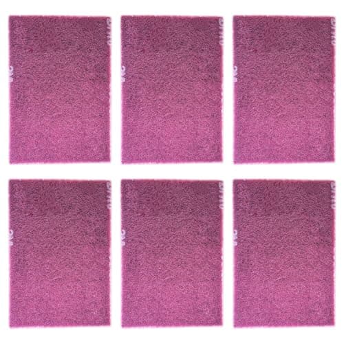 Image of Made with 3M Scotch Brite 7447 Multi Purpose Hand Pad Abrasives Scuff Pads Sanding Metal Heavy Duty Aluminum Oxide Scuffing Cleansing Blending Cleaning 6 X 9inch, 6 Piece