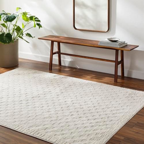 Image of Livabliss Ekta Sanluri Shaggy Berber Carpet 160x213 cm, Living Room & Bedroom, Soft Plush Thick Pile, Neutral Boho Style, Easy Care, Ivory Off White
