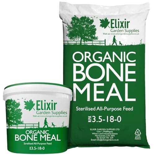 Image of Elixir Gardens Bone Meal Organic Sterilised Garden Fertiliser & All-Purpose Plant Feed | Bags & Tubs Available from 1kg-25kg | 2kg Bag