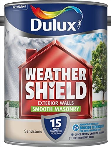 Image of Dulux Weathershield Smooth Masonry Paint - Sandstone - 5L