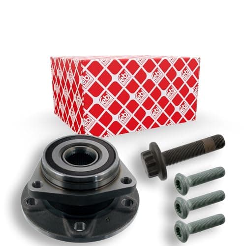 Image of febi bilstein 46334 Wheel Bearing Kit with wheel hub, drive shaft screw and fastening screws, pack of one