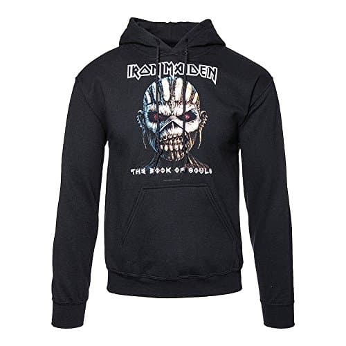 Image of Iron Maiden Mens Hoodie Black Book of Souls Official Licensed (Large)