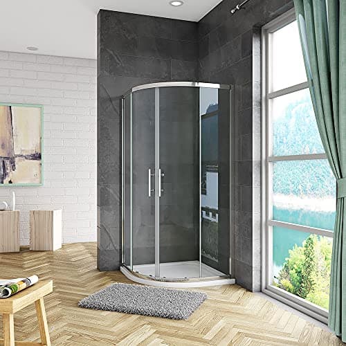 Image of 1000x1000x1850mm Quadrant Shower Enclosure Cubicle 6mm Glass Sliding Door