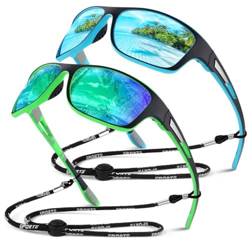 Image of Sunier Polarised Cycling Sunglasses Men Women, Wrap Around Unbreakable Sports Fishing Driving UV400 Sun Glasses
