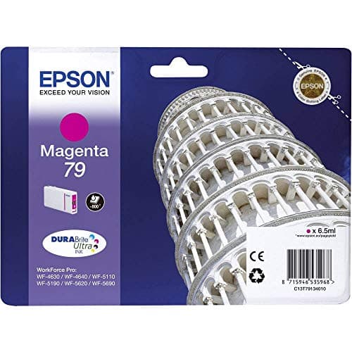 Image of Epson 79 Leaning of Pisa Magenta Genuine, Ink Cartridge DuraBrite Ultra