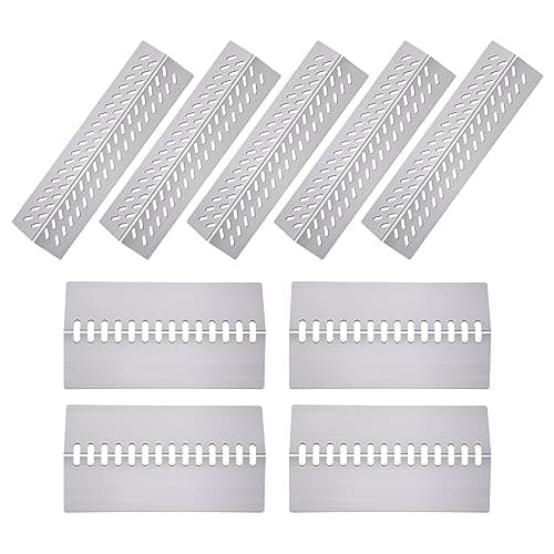 Image of Cozilar Grill Heat Shield Heat Plates for Bull Grill Replacement Parts 16631,16521, 16670, Cal Flame Replacement Parts, Bull Brahma, G Series 5 Burner Grill G5 BBQ18G05, Burner Covers BBQ Accessories