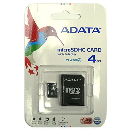 Image of ADATA AUSDH4GCL4-RA1 memory card 4 GB MicroSDHC Class 4