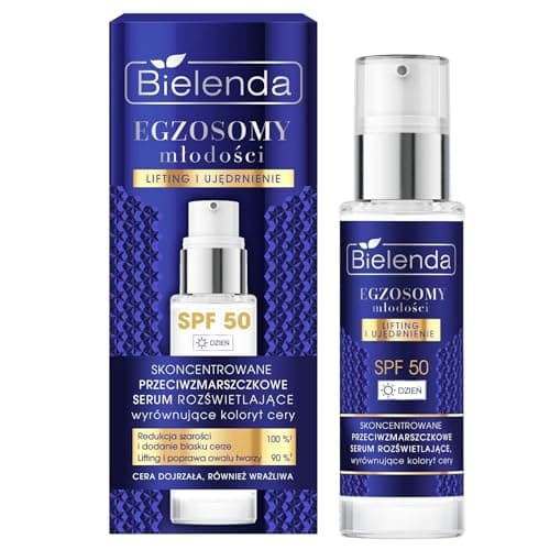Image of Bielenda Exosomes of Youth Concentrated Anti wrinkle SPF 50 Brightening Serum 30ml