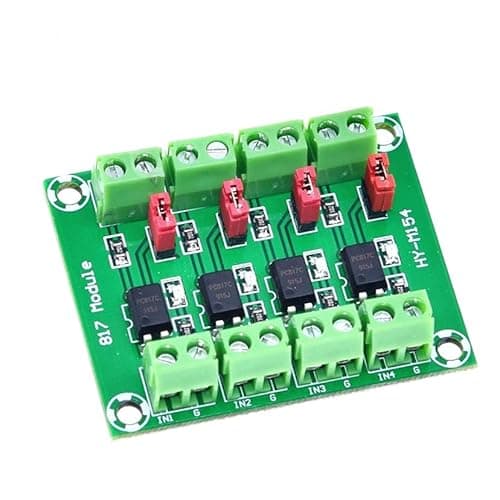 Image of JZK PC817 4 Channel Optocoupler Isolation Board Voltage Converter Adapter Module 3.6-30V Driver Photoelectric Isolated Module PC 817