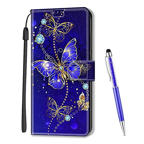 Image of MadBee Compatible with Huawei Honor 9 Lite Case, Full Body Colorful Pattern Design Flip Magnetic Detachable PU Leather Wallet Case Cover for Huawei Honor 9 Lite (Butterfly B)
