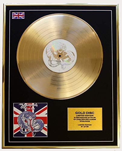 Image of Limited Edition Cd Gold Disc WHITESNAKE ALBUM 'THE EARLY YEARS'