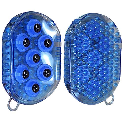 Image of Tough-1 Rubber Jelly Massage Mitt Blue