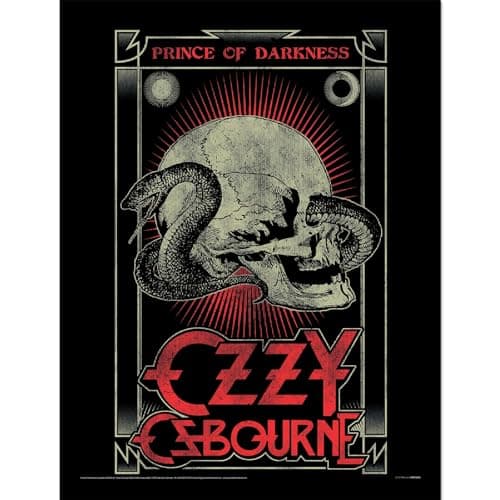 Image of Pyramid International Ozzy Osbourne (Prince of Darkness) Collector Print 30x40cm – Official Licensed Rock Wall Art, Heavy Metal Music Poster for Fans