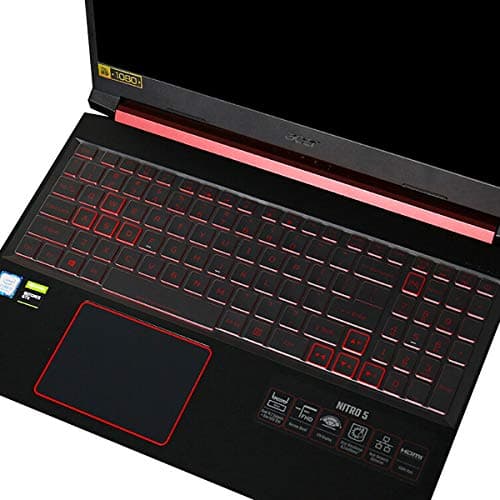 Image of Keyboard Cover for Acer Nitro 5, Nitro 16, Nitro 17, Predator Helios 300 PH315-55/54/53/52 PH317-53/54, Nitro 5 AN515-58/57/56/54/55/45/43/44 AN517-54/53/51/52(Not Fit Nitro V15 V16, PH16-72 PH18-72)