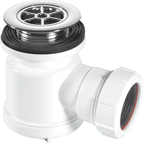 Image of Mcalpine Stw3-Rb Water Seal Shower Trap Chrome Plated Brass, 19Mm, White