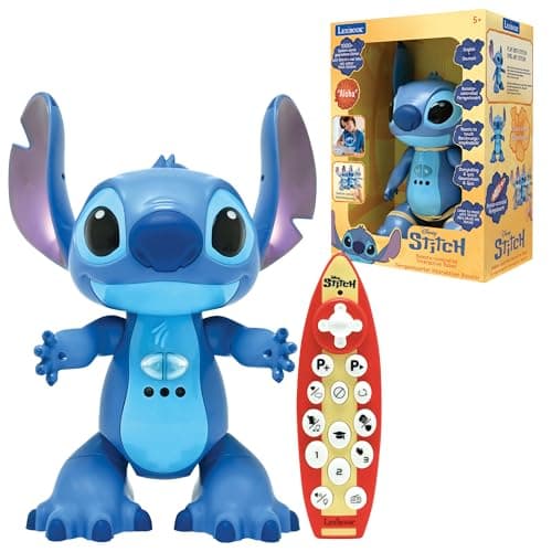 Image of LEXIBOOK, Disney Stitch Talking Radio-Controlled Stitch Robot, Gesture Control and Surf Remote, Interactive Quizzes and Narrated Stories, Sound and Light Effects, STITCHi3