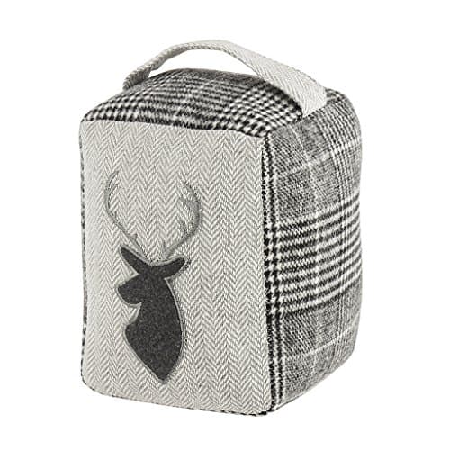 Image of Doorstop Grey Tweed Fabric Door Stop 1.4kg Stag Door Weight Stopper Spring Summer Home Gift