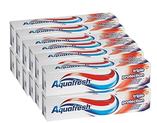 Image of Aquafresh Triple Protection Fluoride Toothpaste Family Size 100ml X 12