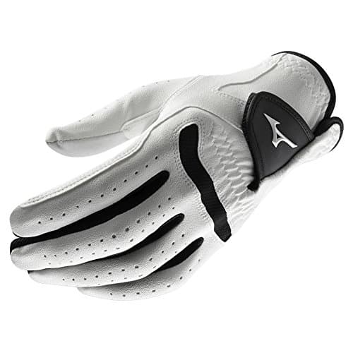 Image of Mizuno Comp Men's Golf Glove, Left Hand, X-Large, White/Black