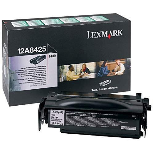 Image of Lexmark 12A8425 T430 T430D T430DN Optra laser black printer toner print cartridge High Yield 0012A8425