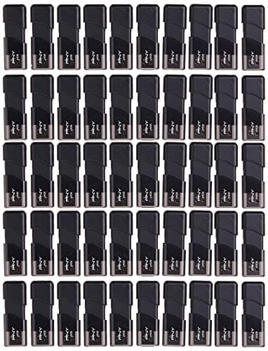 Image of PNY P-FD16GX50ATT03-MP 16GB Attaché 3 USB 2.0 Flash Drive, Black (Pack of 50)