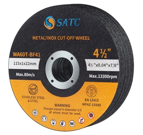 Image of SATC 115mm Cutting Discs 30-Piece Durable Angle Grinder Discs Ultra Thin 1mm for Fast & Precise Cutting of Steel, Iron, Aluminum, & Ferrous Metals