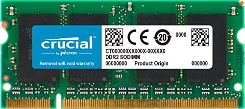 Image of Crucial CT25664AC667 2 GB DDR2 667 MHz (PC2-5300) CL5 SODIMM 200-Pin Memory