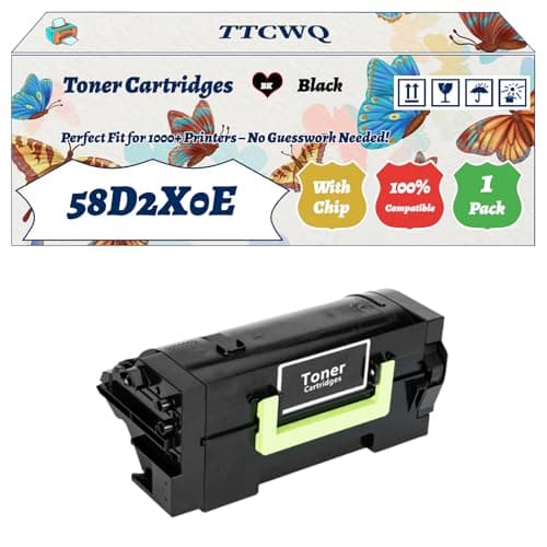 Image of Compatible for Lexmark 58D2X0E Toner Cartridges Work for Lexmark MS725dvn MS823dn MS823n MS825dn MS826de Printers (1 Pack Black)