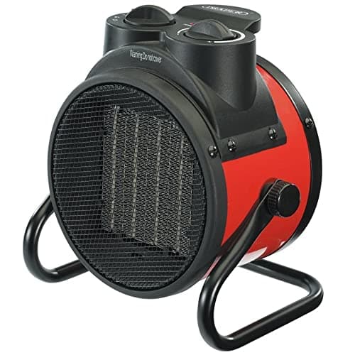 Image of Draper 2.0kW PTC Portable Electric Space Heater | Indoor & Outdoor Fan Heater | 230V Office Heating Tool | Adjustable Thermostat Free Stand Heater |1.3m Cable Length | 92967