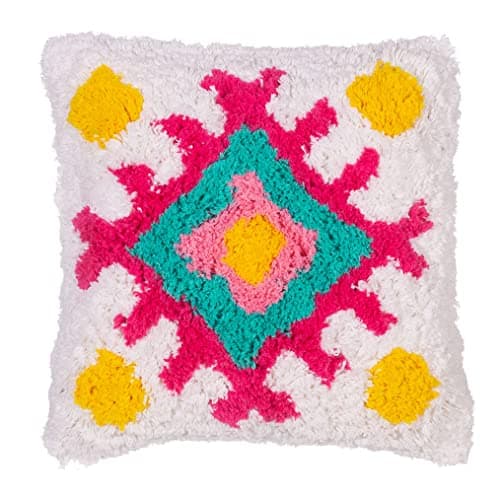 Image of Sass & Belle Multicolour Tufted Diamond Cushion