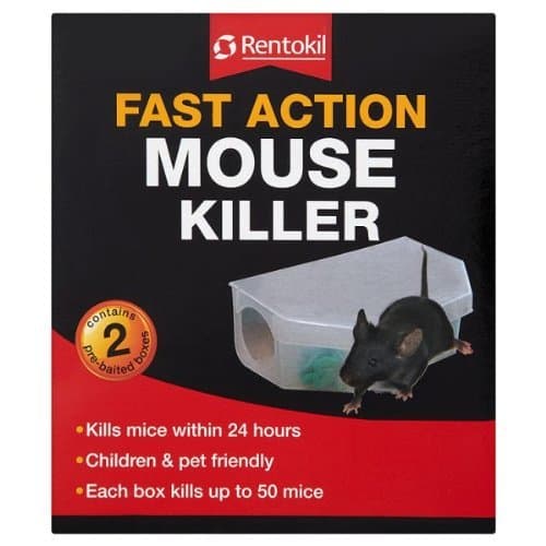 Image of Rentokil Fast Action Mouse Killer 2 Pre-Baited Boxes by Rentokil