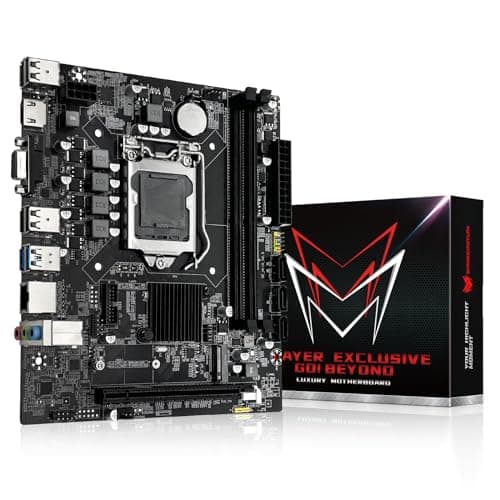 Image of SHANGZHAOYUAN H110 LGA 1151 Motherboard, Gaming Motherboard for Intel 6-9th Gen Core i3/i5 Pentium, Celeron Series Processors, DDR4, PCIe 3.0/2.0, NVME/NGFF M.2, SATA 6Gbps, VAG, HDMI-compatible