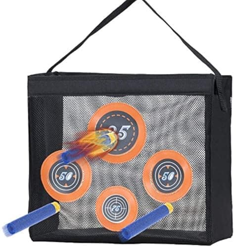 Image of Foam Blasters Portable Practice Target Bag Storage Carry Target Pouch for Nerf Guns N-Strike Elite/Mega/Rival Series