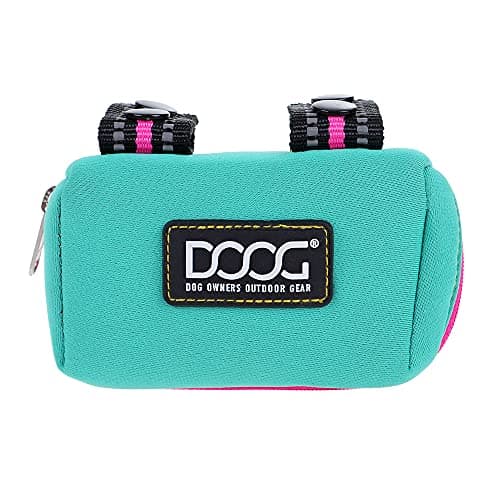 Image of DOOG Walkie Pouch, 20 Pre-Loaded Doggy Waste Bags, Easily Clips On Leashes, Keep Hands Free (Neoprene), Rin Tin Tin