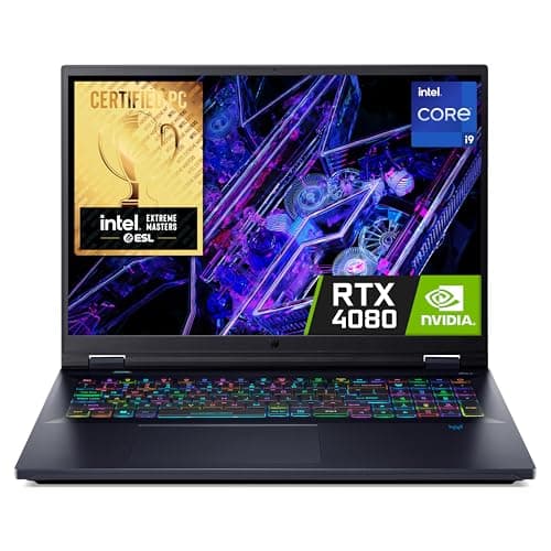Image of acer Predator Helios 18 PH18-72 Gaming Laptop - Intel Core i9-14900HX, 32GB, 2TB SSD, NVIDIA GeForce RTX 4080 12, 18" WQXGA IPS 240Hz DCI-P3 100%, Windows 11, Black