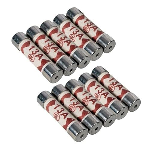 Image of 13 AMP Fuse Domestic Mains UK Plug 13A Household Cartridge Bulk x5/x10/x25/x50 (5)