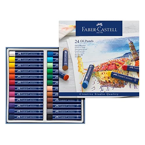Image of Faber-Castell Rich Creative Studio Oil Pastels, Assorted – Cardboard Box of 24, (18-127024) (FC127024AZ)