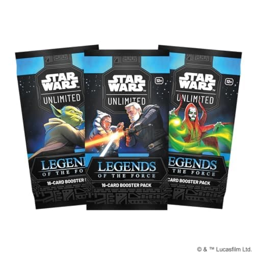 Image of Fantasy Flight Games - Star Wars: Unlimited Trading Card Game Legends of the Force BOOSTER PACK - 16 Cards Featuring Jedi, Sith & Iconic Characters, Ages 12+, 2+ Players, 20 Minute Playtime