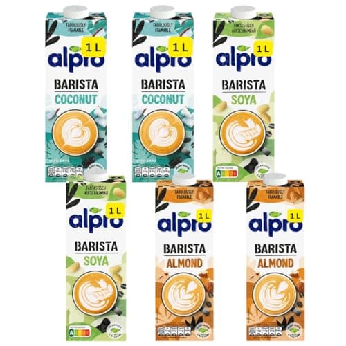 Image of Barista Milk Alpros Coconut, Soya or Almond 2x1L (6x1L (2 Each))