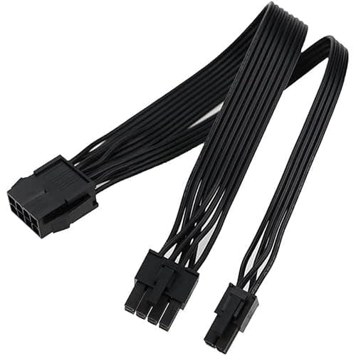 Image of CPU 8 Pin Male to CPU 8 Pin (4+4 Detachable),Power Supply Cable,CPU 8 (Pin) to 4+4 (Pin) EPS ATX Power Supply Cable,for Motherboard Compatible with 8 Pin + 4 Pin AXT / 8 Pin AXT / 4 Pin ATX