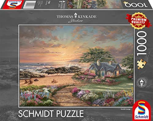 Image of Schmidt | Thomas Kinkade: Seaside Cottage (1,000 Pieces) | Jigsaw Puzzle | Ages 14+ | 1+ Players