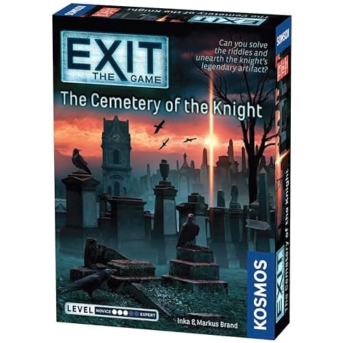 Image of Thames and Kosmos | 692876 | EXIT - The Game | The Cemetery Of The Knight | Unique Escape Room Game | 1-4 Players | Ages 12+, Red